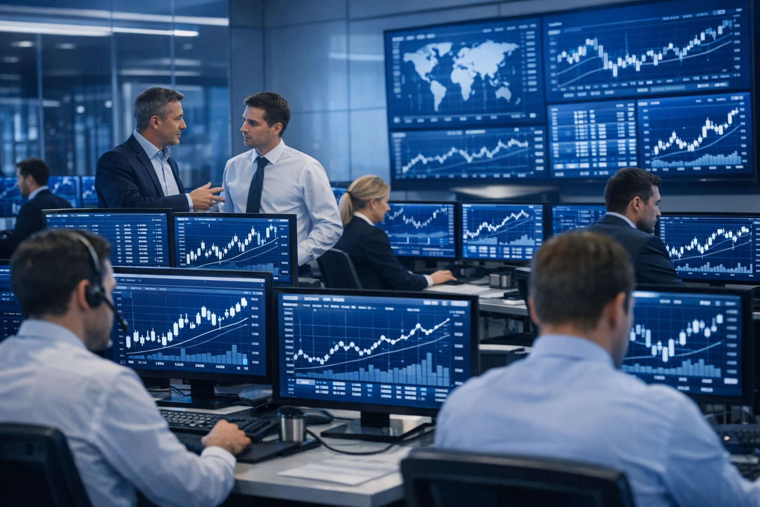 Financial Services Trading Floor